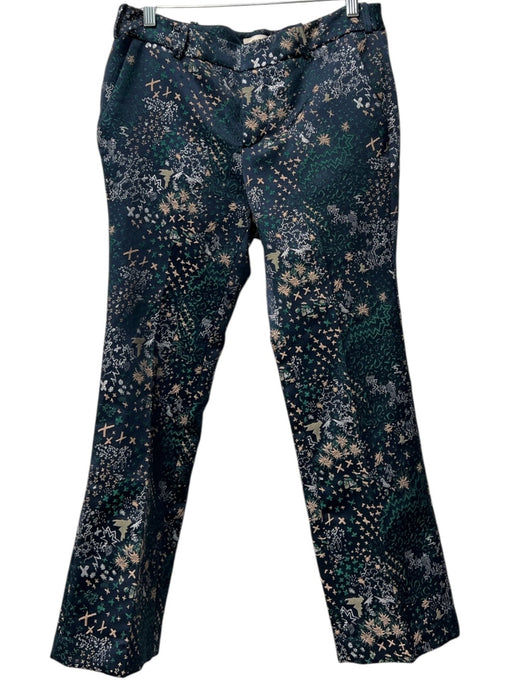 Zadig & Voltaire Size 40 Navy, green, & silver Polyester Blend Pants Navy, green, & silver / 40