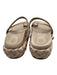 Paloma Barcelo Shoe Size 39 Beige textile upper Satin Strappy Toe Ring Sandals Beige / 39