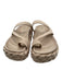 Paloma Barcelo Shoe Size 39 Beige textile upper Satin Strappy Toe Ring Sandals Beige / 39