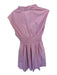 Pants Store Size S Pink Cotton Smocked V Neck Pockets Zipper Dress Pink / S