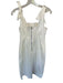 Miou Muse Size M White Cotton Blend Button Up Back Zipper Pocket Maxi Dress White / M