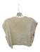 Free People Size S Sand Cotton Blend Knit Sleeveless V Neck Top Sand / S