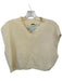 Free People Size S Sand Cotton Blend Knit Sleeveless V Neck Top Sand / S