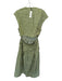 Banana Republic Size S Green & Yellow Cotton Sleeveless Back Cut Out Dress Green & Yellow / S