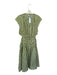Banana Republic Size S Green & Yellow Cotton Sleeveless Back Cut Out Dress Green & Yellow / S