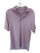 Johnnie-O Size S Purple & White Polyester Striped Golf Men's Polo Purple & White / S