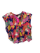 Current Air Size Large Multi Viscose Blend Button Up Flower pattern Flowy Top Multi / Large