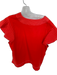 THML Size XL Red Polyester Blend stiching V Neck Hem Application Top Red / XL