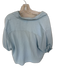 XiRENA Size XL Baby Blue Cotton Collar 3/4 Balloon Sleeve V Neck Top Baby Blue / XL