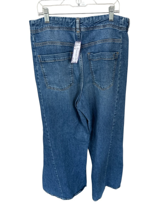 Pilcro Size 30 Med Light Wash Cotton Blend High Waist Wide Leg Jeans Med Light Wash / 30