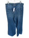 Pilcro Size 30 Med Light Wash Cotton Blend High Waist Wide Leg Jeans Med Light Wash / 30