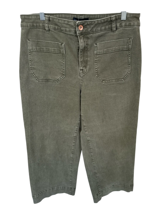 Sanctuary Size 31 Olive Green Cotton Blend High Waist Wide Leg Jeans Olive Green / 31