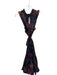 Marie Oliver Size L Black & Red Silk Blend Sleeveless Metallic Thread Dress Black & Red / L