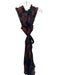 Marie Oliver Size L Black & Red Silk Blend Sleeveless Metallic Thread Dress Black & Red / L