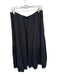 Velvet Size L Black Linen Elastic Waist Bubble Hem Maxi Skirt Black / L