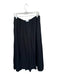 Velvet Size L Black Linen Elastic Waist Bubble Hem Maxi Skirt Black / L