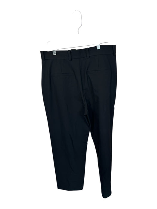 Sophie Rue Size L Black Polyester High Waist Wide Leg Pants Black / L