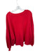 Free People Size L Red Cotton Long Balloon Sleeve hi lo Sweatshirt Red / L