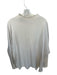 Frank & Eileen Size L Ivory Cotton Mock Neck Long Sleeve Raw Edge Sweatshirt Ivory / L