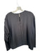 Tibi Size 10 Black Polyester Long Sleeve rouched detail Top Black / 10