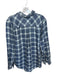 Rails Size XL Navy & Cream Lycocell Long Sleeve Plaid Button Down Top Navy & Cream / XL