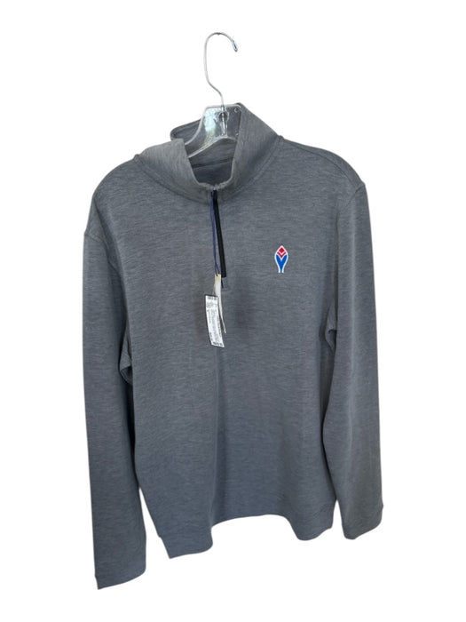 Onward Reserve NWT Gray & Navy Print Polyester Blend Braves Heathered Pullover Gray & Navy Print / S