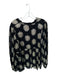 Oliphant Size L Black & Gold Viscose Blend Long Balloon Sleeve Flowers Top Black & Gold / L