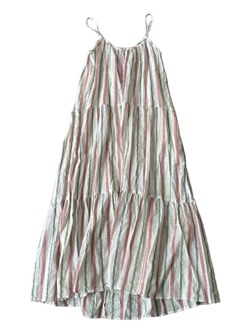 XiRENA Size XS Pink & blue Cotton Spaghetti Strap Striped Maxi Dress Pink & blue / XS