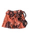 Ulla Johnson Size 0 Peach & Purple Print Silk Blend Metallic Side Zip Mini Skirt Peach & Purple Print / 0