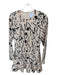 C/Meo Collective Size S Cream & Black Polyester Long Sleeve Flowers Dress Cream & Black / S