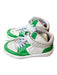 Ganni Shoe Size 36 Green & White Leather High Top Velcro Athletic Sneakers Green & White / 36