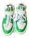 Ganni Shoe Size 36 Green & White Leather High Top Velcro Athletic Sneakers Green & White / 36