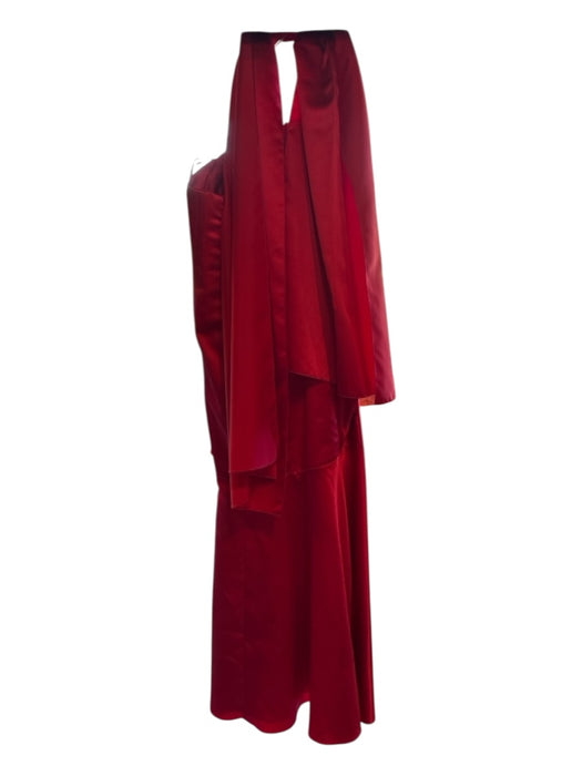 Skinz Size Est L Magenta Strapless Gathered Rhinestone Bow Shawl Incl. Gown Magenta / Est L