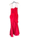 Rose Taft Size Est L Red Strapless Rhinestone Pleated Bow Gown Red / Est L