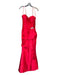 Rose Taft Size Est L Red Strapless Rhinestone Pleated Bow Gown Red / Est L