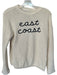 Johnnie-O Size S Cream & Navy Cotton Knit Embroidered Long Sleeve Sweater Cream & Navy / S