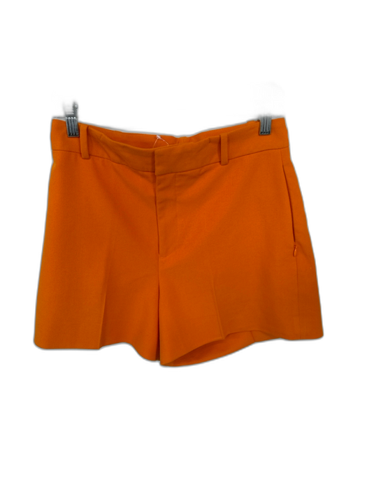Frame Size 6 Orange Polyester High Waist Pockets Shorts Orange / 6