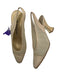 Yves Saint Laurent Shoe Size 5.5 Cream Leather Netting Pointed Toe Heels Cream / 5.5