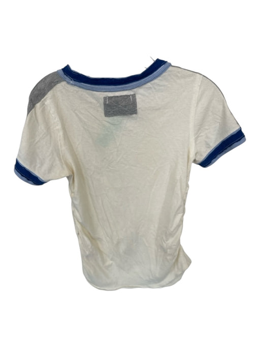 FP Beach Size L Chartreuse Cotton Elastic Waist Buttons Maxi Skirt Chartreuse / L