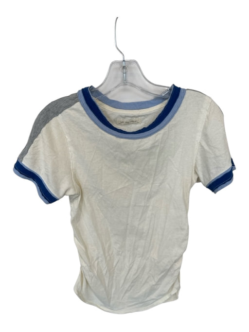 FP Beach Size L Chartreuse Cotton Elastic Waist Buttons Maxi Skirt Chartreuse / L