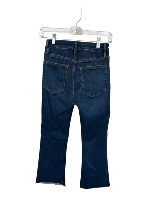 Frame Size 27 Dark Wash Cotton Blend High Waist Bootcut Cropped Jeans Dark Wash / 27