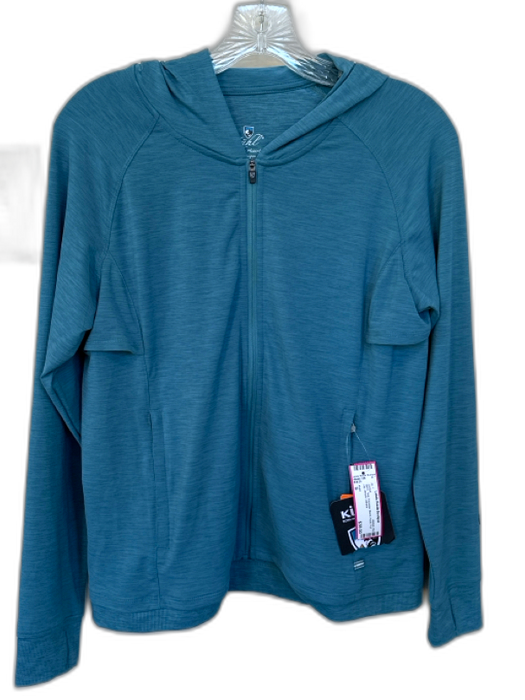 Kuhl Size S Teal Polyester Blend Hood Full ZIp Athletic Jacket Teal / S
