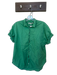 XiRENA Size S Green Cotton Short Sleeve Collar Button Down Top Green / S