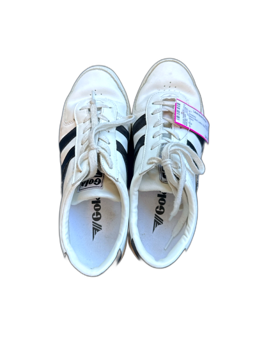 Gola Shoe Size 8 White & Black Leather Platform Athletic Sneakers White & Black / 8