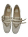 Dolce Vita Shoe Size 8 Cream Suede Perforated Double Buckle Gold Hardware Flats Cream / 8