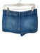 We The Free Size 27 Dark Wash Cotton Blend Denim Button Fly Mini Skort Dark Wash / 27