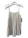 Storia Size M Cream White Polyester Blend Spaghetti Strap Back Zip Dress Cream White / M