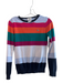 Lacoste Size 34 Multi Cotton Stripe Round Neck Long Sleeve Light Sweater Top Multi / 34