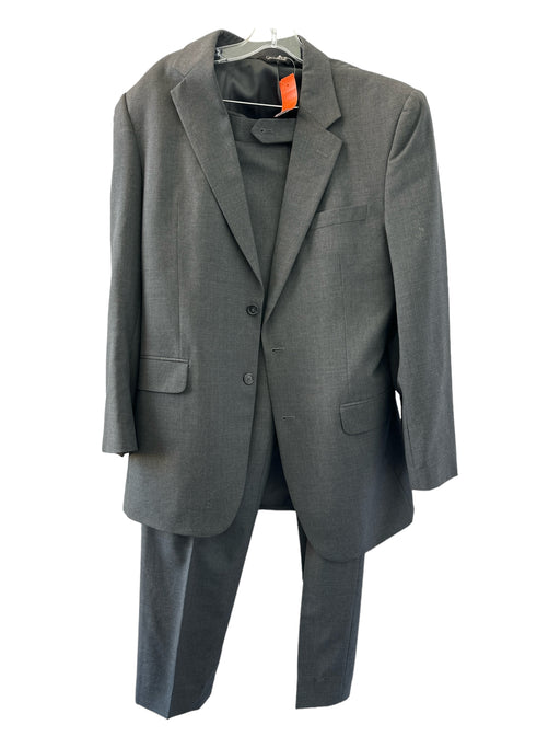 Jos. A Bank Charcoal Wool Pockets 2 Button Men's Suit 41L