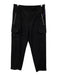 Athleta Size 10P Black Polyester Blend Elastic Waistband Zip Pocket Pants Black / 10P